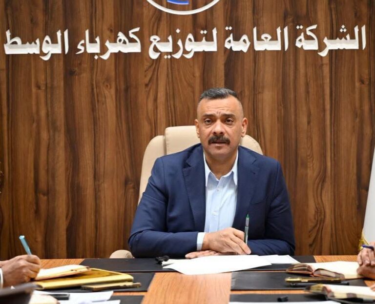 المدير العام لشركة كهرباء الوسط المهندس علي سمير الجبوري