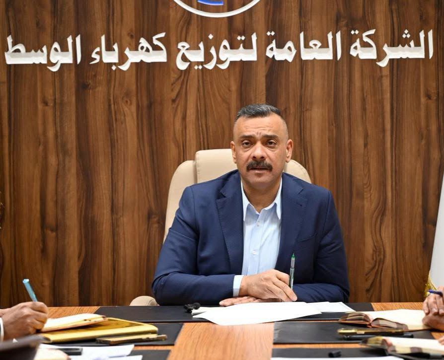 المدير العام لشركة كهرباء الوسط المهندس علي سمير الجبوري