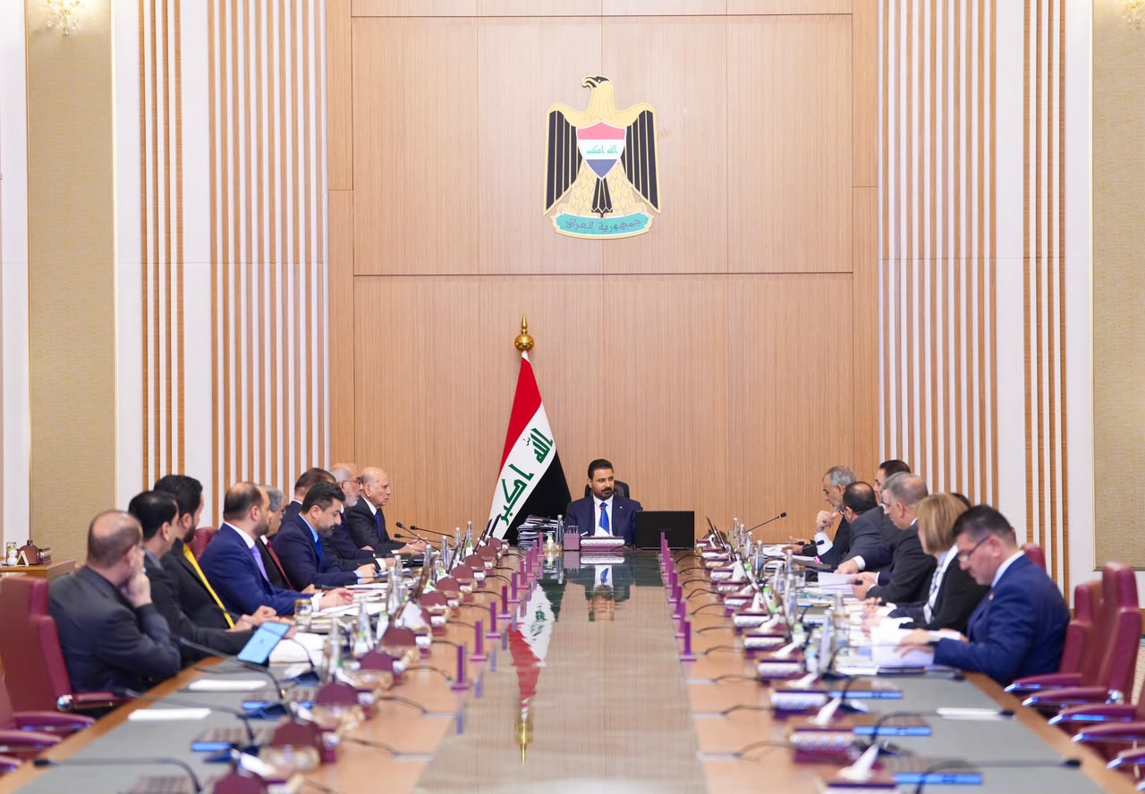 رئيس مجلس الوزراء، علي فالح الزيدي، يترأس الجلسة الاعتيادية السابعة لمجلس الوزراء العراقي في بغداد
