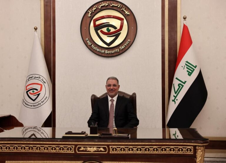 رئيس جهاز الأمن الوطني العراقي، السيد باسم البدري، يباشر مهامه رسمياً من مكتبه في مقر رئاسة الجهاز