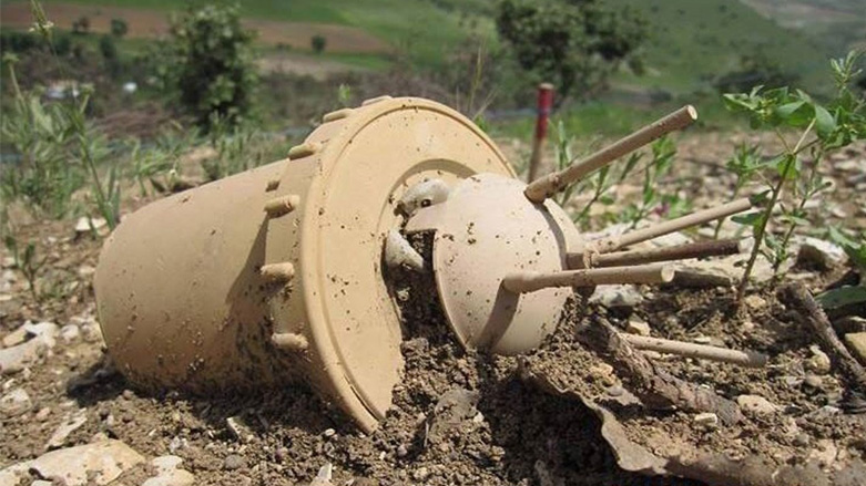 لغم أرضي من مخلفات الحروب في إقليم كردستان