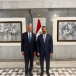 رئيس الوزراء علي الزيدي مع المبعوث الامريكي توم باراك